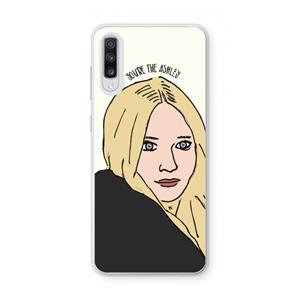 CaseCompany Ashley: Samsung Galaxy A70 Transparant Hoesje