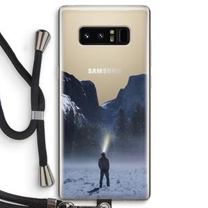 CaseCompany Wanderlust: Samsung Galaxy Note 8 Transparant Hoesje met koord