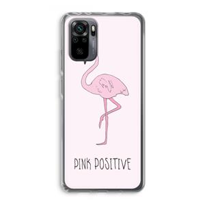 CaseCompany Pink positive: Xiaomi Redmi Note 10 Pro Transparant Hoesje