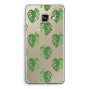 CaseCompany Monstera leaves: Samsung Galaxy A3 (2016) Transparant Hoesje