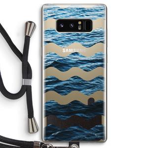 CaseCompany Oceaan: Samsung Galaxy Note 8 Transparant Hoesje met koord