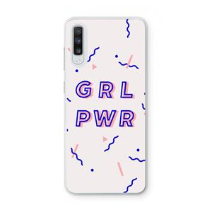 CaseCompany GRL PWR: Samsung Galaxy A70 Transparant Hoesje