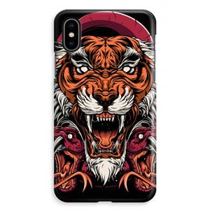 CaseCompany Tiger and Rattlesnakes: iPhone XS Max Volledig Geprint Hoesje