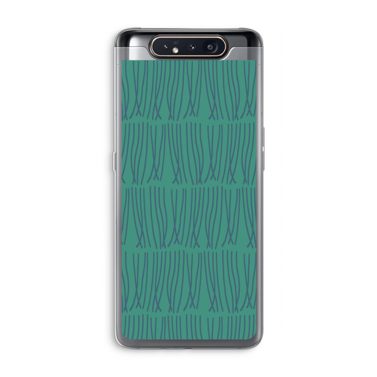 CaseCompany Swirls: Samsung Galaxy A80 Transparant Hoesje