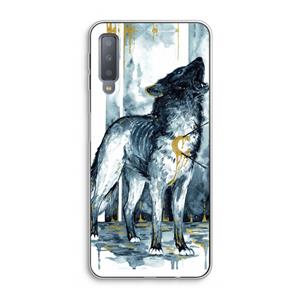 CaseCompany Bleeding Soul: Samsung Galaxy A7 (2018) Transparant Hoesje