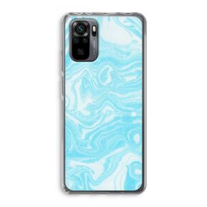 CaseCompany Waterverf blauw: Xiaomi Redmi Note 10 Pro Transparant Hoesje
