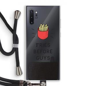 CaseCompany Fries before guys: Samsung Galaxy Note 10 Plus Transparant Hoesje met koord