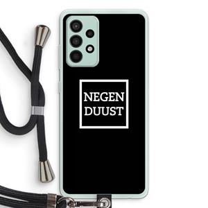 CaseCompany Negenduust black: Samsung Galaxy A52s 5G Transparant Hoesje met koord