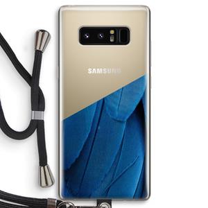 CaseCompany Pauw: Samsung Galaxy Note 8 Transparant Hoesje met koord