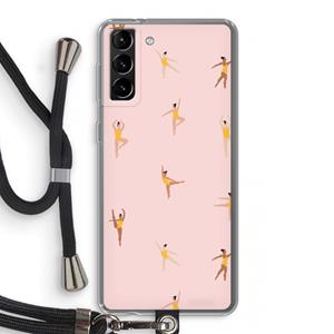 CaseCompany Dans #2: Samsung Galaxy S21 Plus Transparant Hoesje met koord