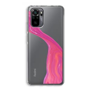 CaseCompany Paarse stroom: Xiaomi Redmi Note 10 Pro Transparant Hoesje