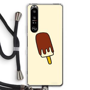 CaseCompany Frisco: Sony Xperia 1 III Transparant Hoesje met koord