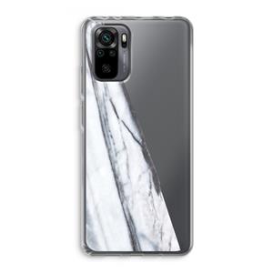 CaseCompany Gestreepte marmer: Xiaomi Redmi Note 10 Pro Transparant Hoesje