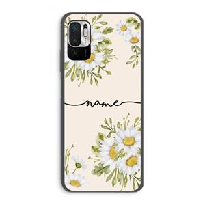 CaseCompany Daisies: Xiaomi Redmi Note 10 5G Transparant Hoesje