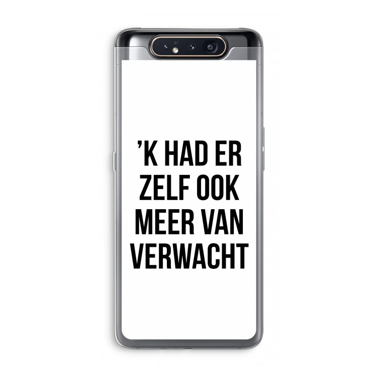 CaseCompany Meer verwacht: Samsung Galaxy A80 Transparant Hoesje