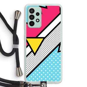 CaseCompany Pop Art #3: Samsung Galaxy A52s 5G Transparant Hoesje met koord