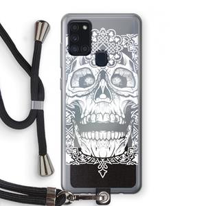 CaseCompany Seek & Destroy: Samsung Galaxy A21s Transparant Hoesje met koord