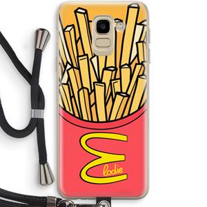 CaseCompany McElodie: Samsung Galaxy J6 (2018) Transparant Hoesje met koord