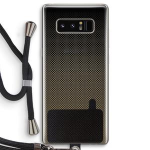 CaseCompany Musketon Halftone: Samsung Galaxy Note 8 Transparant Hoesje met koord