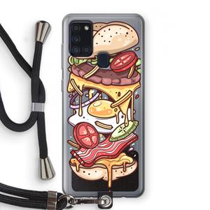 CaseCompany Diet Coke Please: Samsung Galaxy A21s Transparant Hoesje met koord