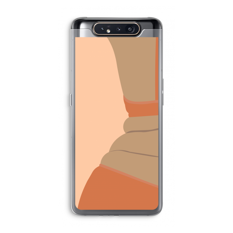 CaseCompany Bikini: Samsung Galaxy A80 Transparant Hoesje