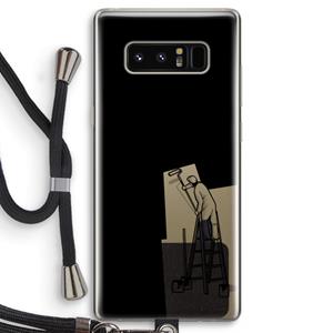 CaseCompany Musketon Painter: Samsung Galaxy Note 8 Transparant Hoesje met koord