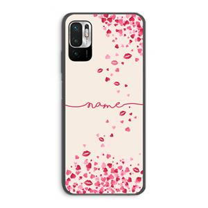 CaseCompany Hartjes en kusjes: Xiaomi Redmi Note 10 5G Transparant Hoesje