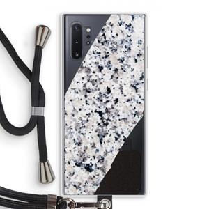 CaseCompany Gespikkelde marmer: Samsung Galaxy Note 10 Plus Transparant Hoesje met koord