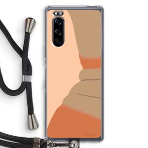 CaseCompany Bikini: Sony Xperia 5 Transparant Hoesje met koord