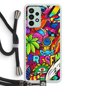 CaseCompany Represent: Samsung Galaxy A52s 5G Transparant Hoesje met koord