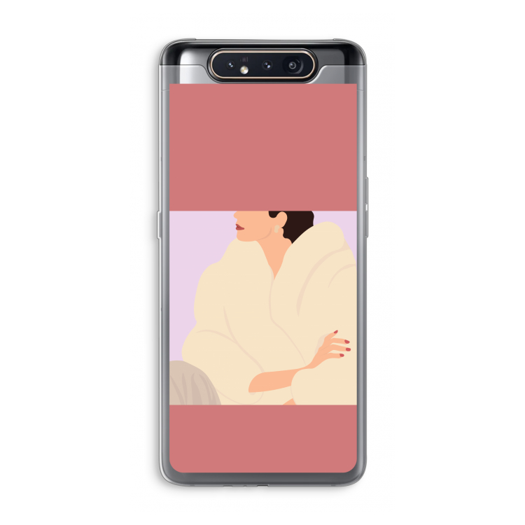 CaseCompany Cosy: Samsung Galaxy A80 Transparant Hoesje