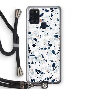 CaseCompany Terrazzo N°1: Samsung Galaxy A21s Transparant Hoesje met koord