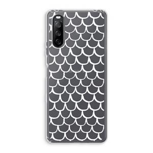 CaseCompany Dakpannetjes: Sony Xperia 10 III Transparant Hoesje