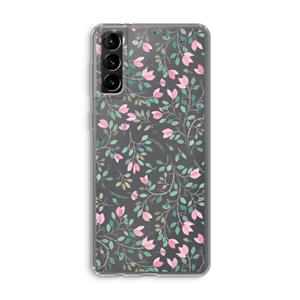 CaseCompany Sierlijke bloemen: Samsung Galaxy S21 Plus Transparant Hoesje