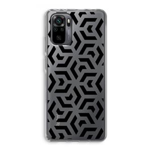 CaseCompany Crazy pattern: Xiaomi Redmi Note 10 Pro Transparant Hoesje