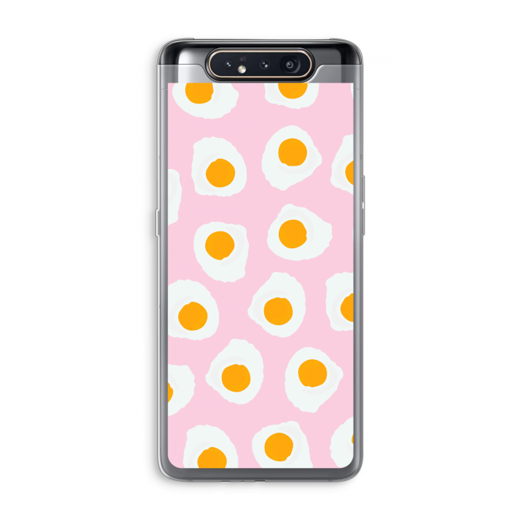 CaseCompany Dancing eggs: Samsung Galaxy A80 Transparant Hoesje