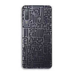 CaseCompany Moroccan Print: Samsung Galaxy A7 (2018) Transparant Hoesje