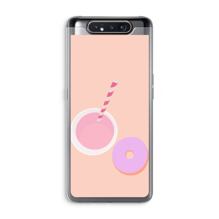 CaseCompany Donut: Samsung Galaxy A80 Transparant Hoesje
