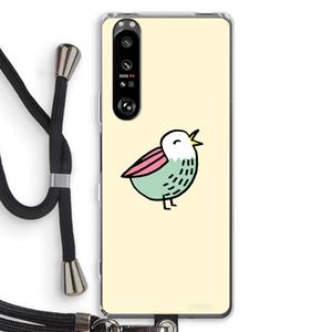 CaseCompany Birdy: Sony Xperia 1 III Transparant Hoesje met koord