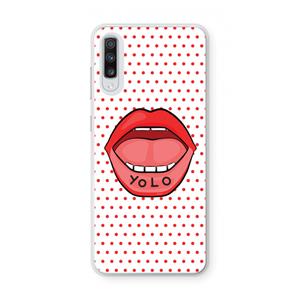 CaseCompany Yolo Denise: Samsung Galaxy A70 Transparant Hoesje
