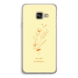 CaseCompany No rain no flowers: Samsung Galaxy A3 (2016) Transparant Hoesje
