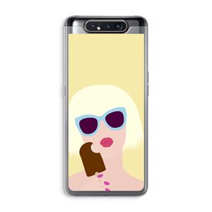 CaseCompany Ice cream: Samsung Galaxy A80 Transparant Hoesje