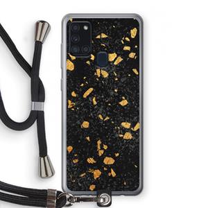 CaseCompany Terrazzo N°7: Samsung Galaxy A21s Transparant Hoesje met koord