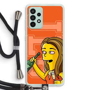 CaseCompany Jamie Lee Simpson: Samsung Galaxy A52s 5G Transparant Hoesje met koord