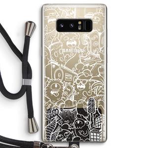 CaseCompany Vexx City #2: Samsung Galaxy Note 8 Transparant Hoesje met koord
