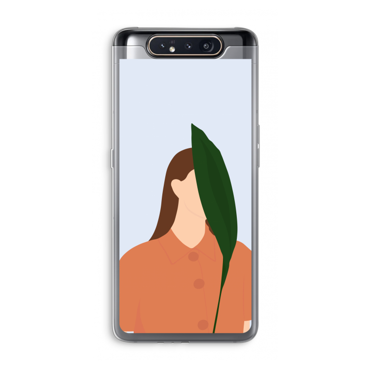 CaseCompany Leaf: Samsung Galaxy A80 Transparant Hoesje