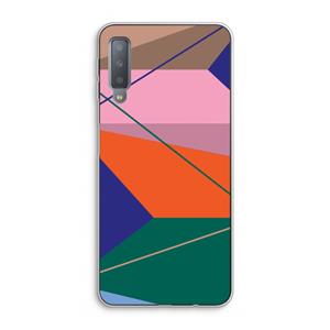 CaseCompany Gestalte 1: Samsung Galaxy A7 (2018) Transparant Hoesje