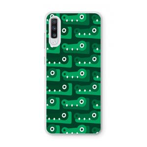 CaseCompany Crocs: Samsung Galaxy A70 Transparant Hoesje