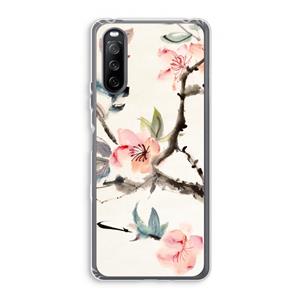 CaseCompany Japanse bloemen: Sony Xperia 10 III Transparant Hoesje