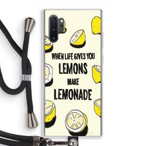 CaseCompany Lemonade: Samsung Galaxy Note 10 Plus Transparant Hoesje met koord